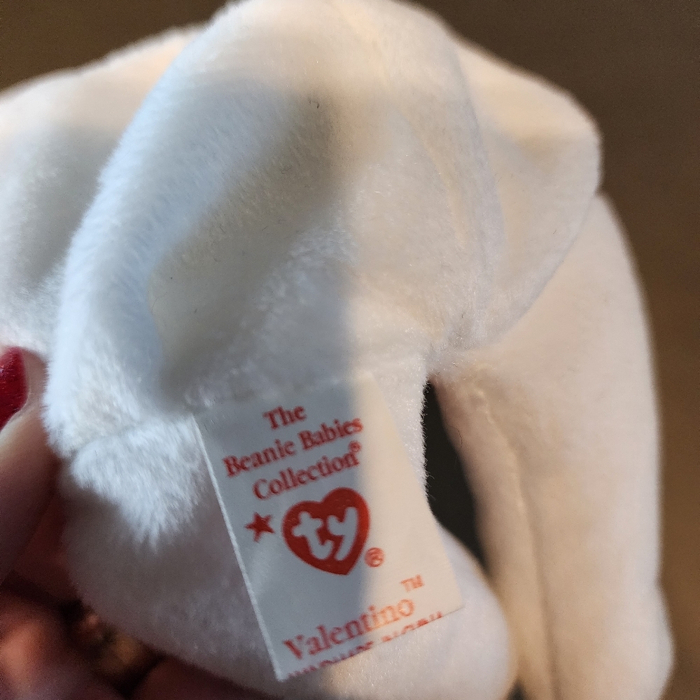 4 ty Beanie Baby's Lot - Halo, Peace, Curly, and Valentino - Picture 12 of 16